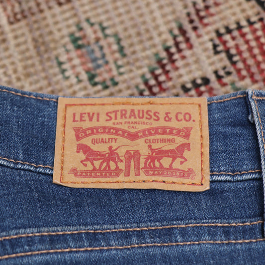 Levi's 725 W24 L28 Flared Blue Denim Jeans