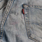 Levi's 504 W32 L31 Straight Leg Regular Fit Classic Ripped Style Blue Denim Jean