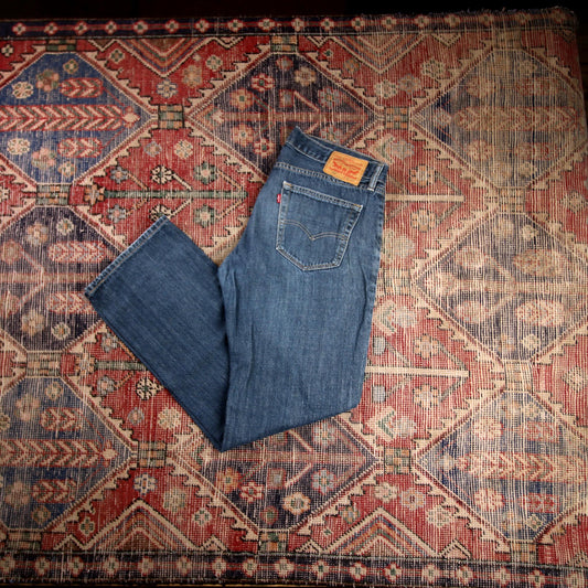 Levi's 559 W38 L33 Straight Leg Relaxed Fit Blue Denim Jeans