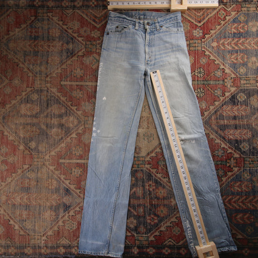 Levi's 501 Orange Tab W26 L34 Original Fit Blue Denim Jeans