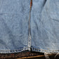 Lee W34 L30 Straight Leg Relaxed Fit Classic Ripped Style Blue Denim Jeans