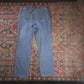 Lee W38 L30 Straight Leg Slim Fit Blue Denim Jeans