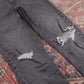 Levi's W28 L33 Skinny Classic Ripped Style Black Denim Jeans