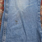 Wrangler W38 L31 Straight Leg Relaxed Fit Blue Denim Jeans