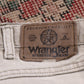 Wrangler W34 L28 Straight Leg Relaxed Fit Beige Denim Jeans