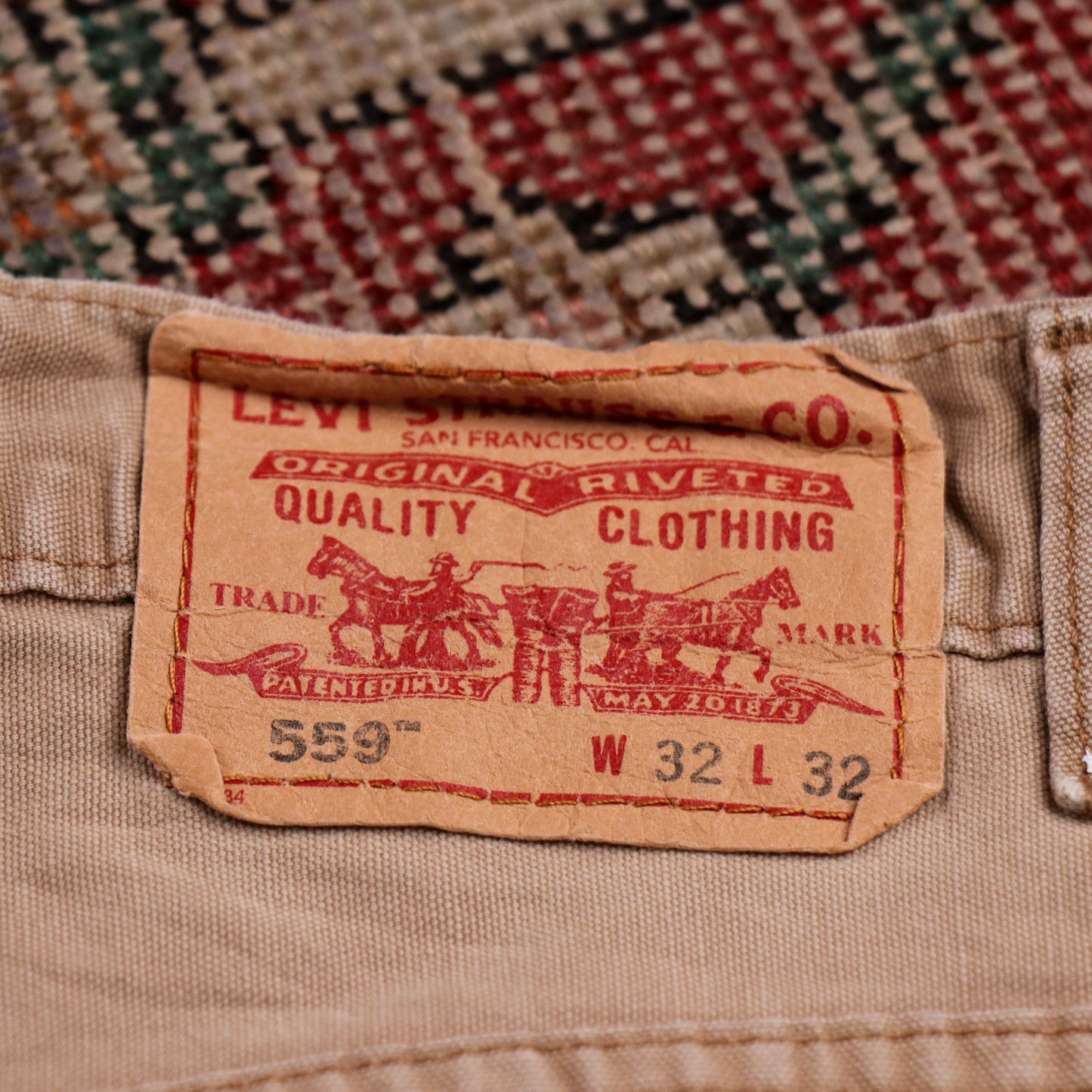 Levi's 559 W32 L31 Straight Leg Relaxed Fit Brown Denim Jeans