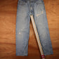 Levi's 505 Red Tab W38 L32 Straight Leg Regular Fit Classic Ripped Style Blue De