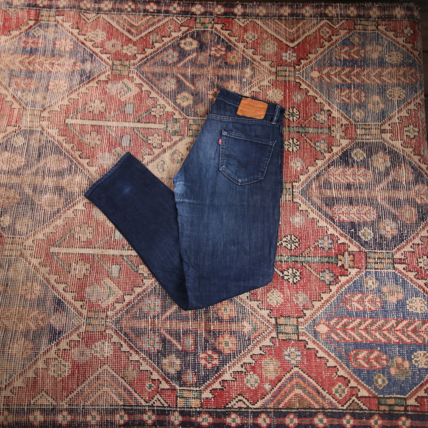 Levi's W32 L31 Straight Leg Relaxed Fit Blue Denim Jeans