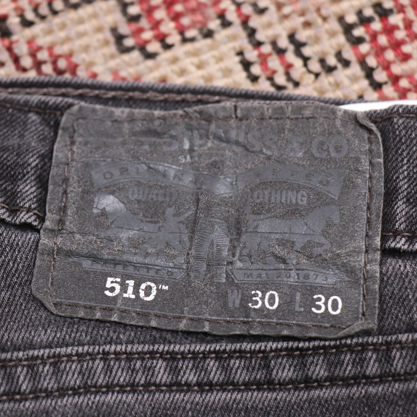 Levi's 510 W30 L28 Skinny Black Denim Jeans
