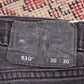 Levi's 510 W30 L28 Skinny Black Denim Jeans