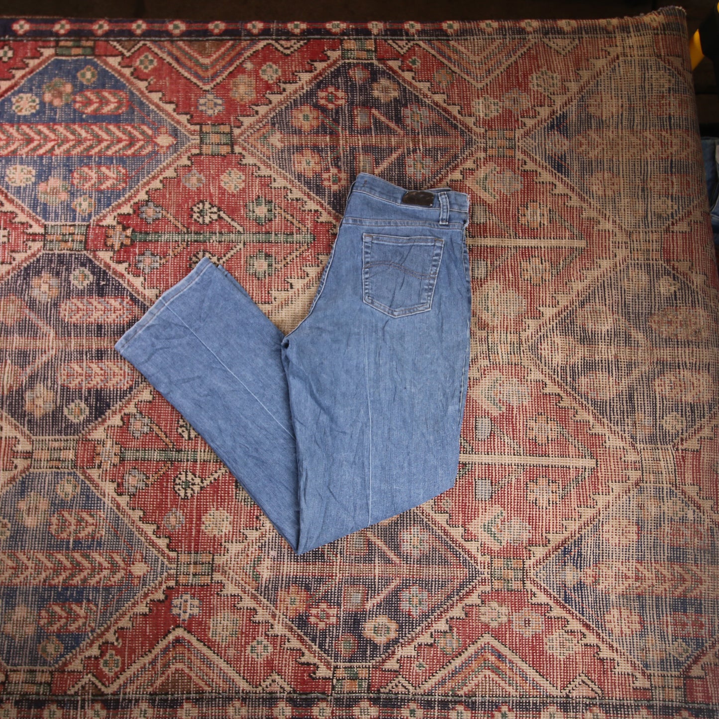 Lee W30 L31 Straight Leg Relaxed Fit Blue Denim Jeans