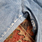 Lee W26 L30 Tapered Leg Loose Fit Blue Denim Jeans