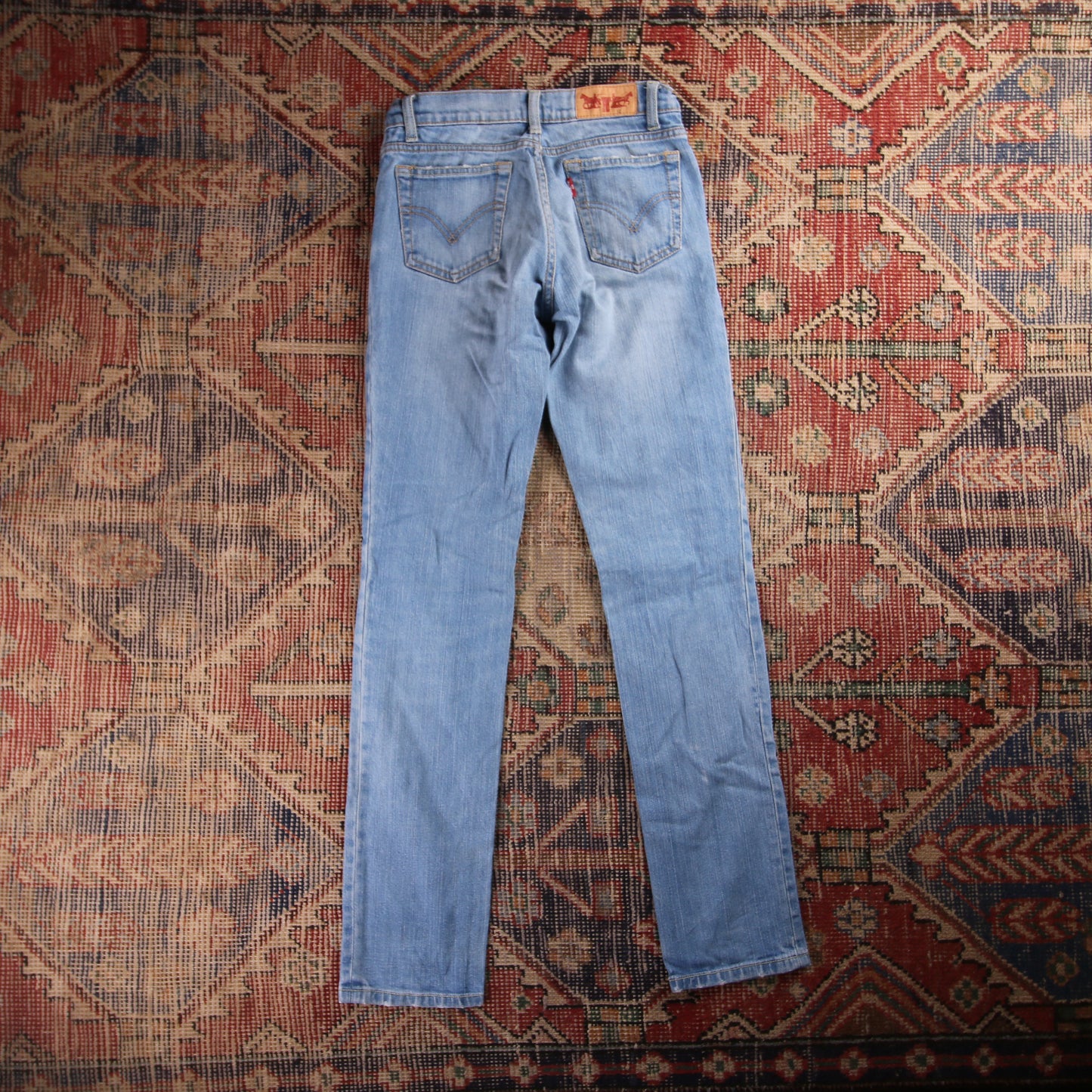 Levi's 512 Red Tab W34 L30 Tapered Leg Slim Fit Blue Denim Jeans