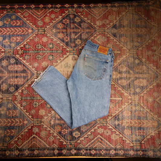 Levi's 505 W36 L31 Straight Leg Regular Fit Blue Denim Jeans