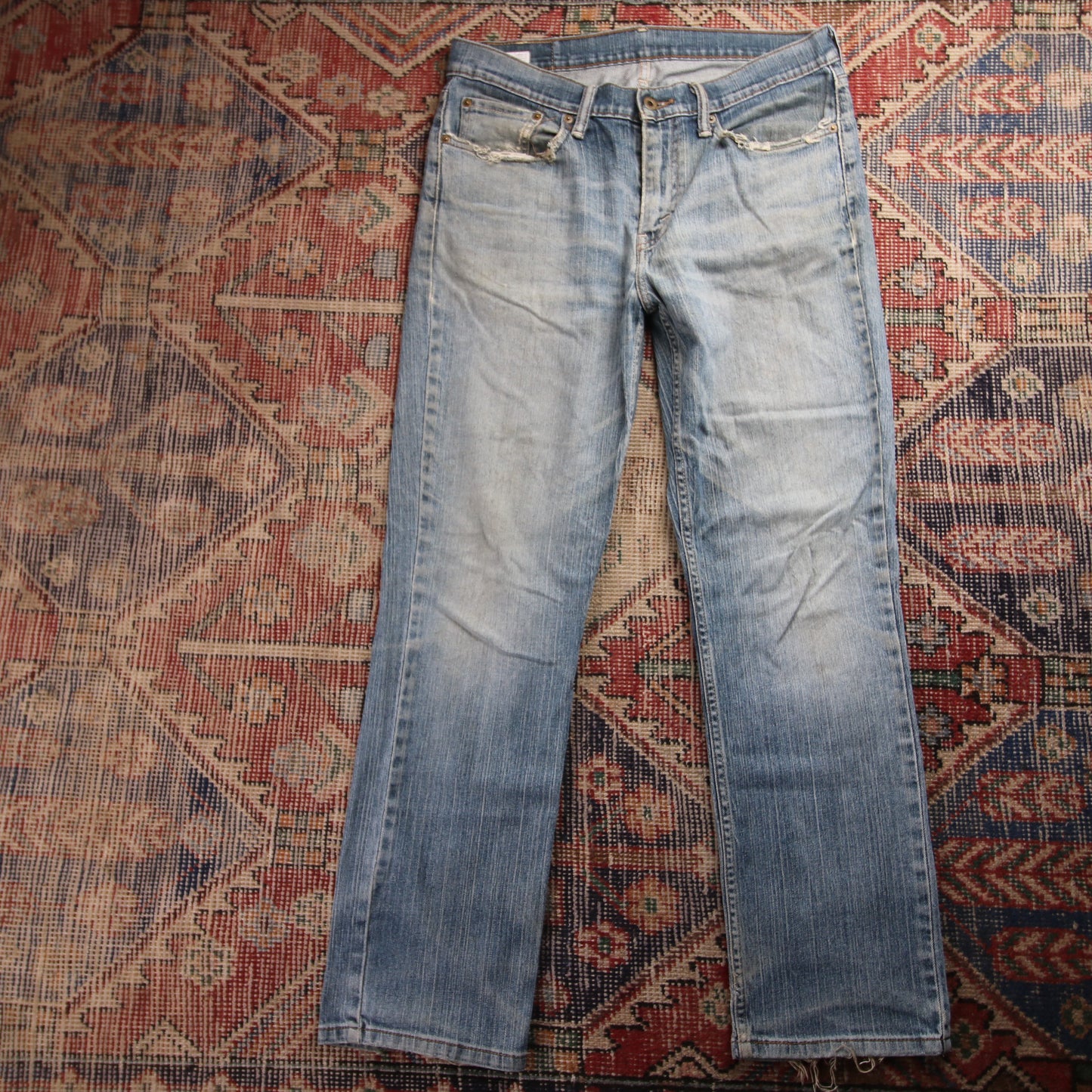 Levi's 514 W34 L29 Straight Leg Blue Denim Jeans