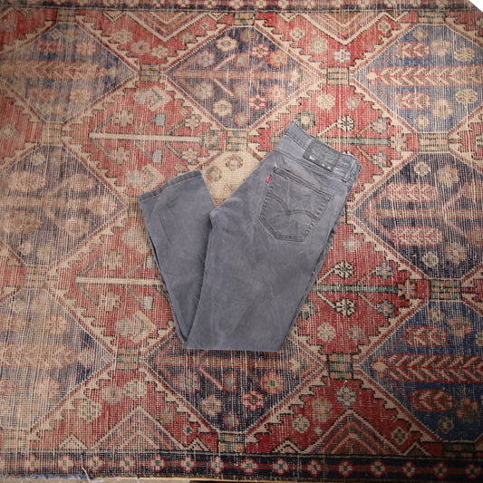 Levi's 511 W34 L26 Slim Fit Grey Denim Jeans