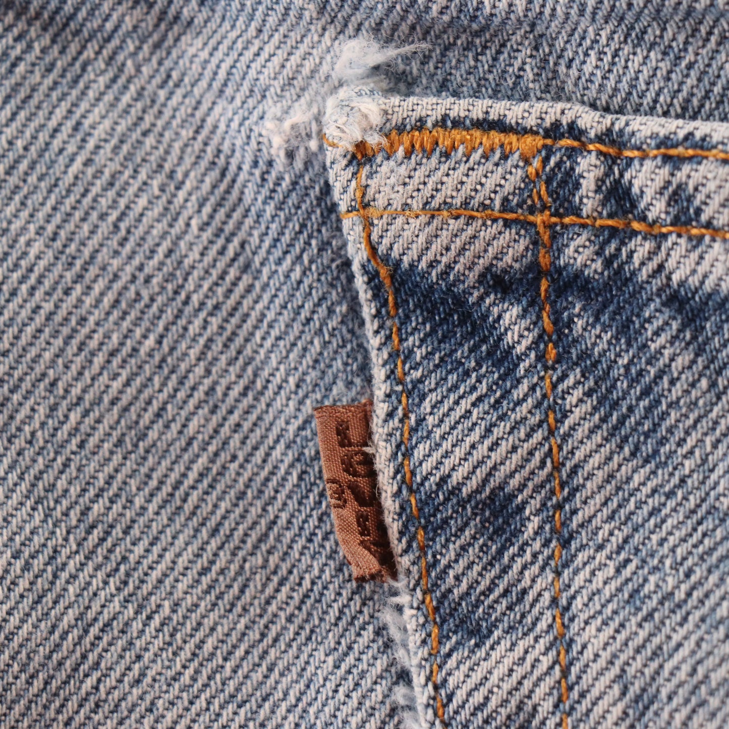 Levi's 505 Orange Tab W42 L33 Straight Leg Regular Fit Blue Denim Jeans