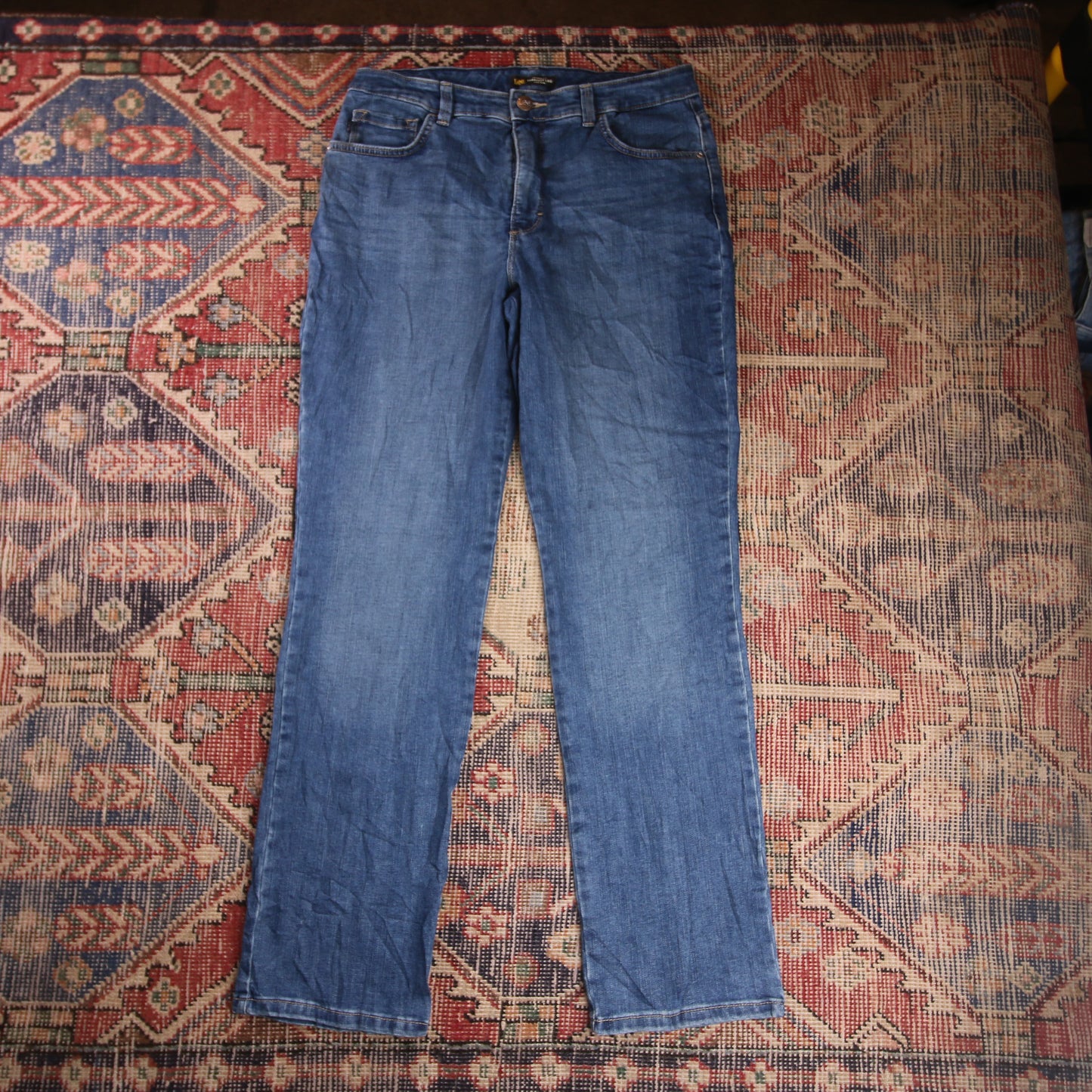 Lee W32 L31 Straight Leg Relaxed Fit Blue Denim Jeans