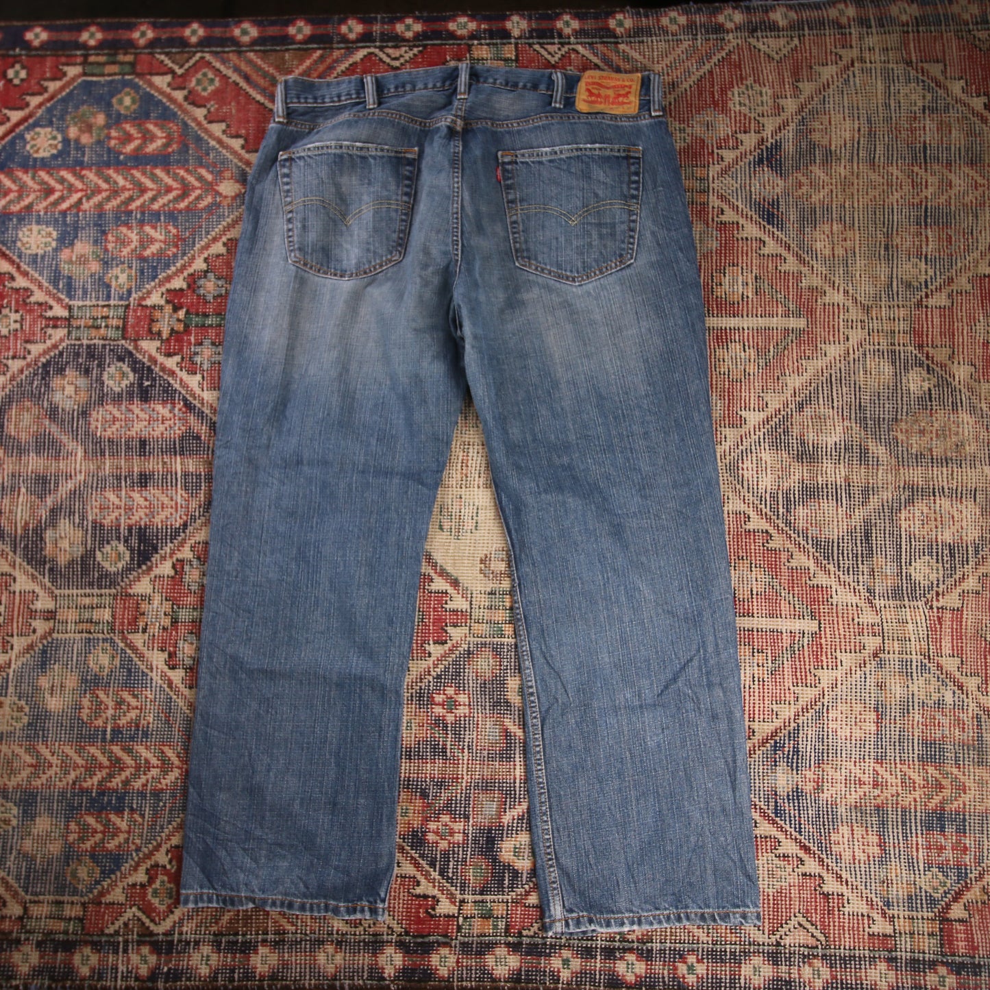 Levi's 559 W40 L28 Straight Leg Relaxed Fit Blue Denim Jeans