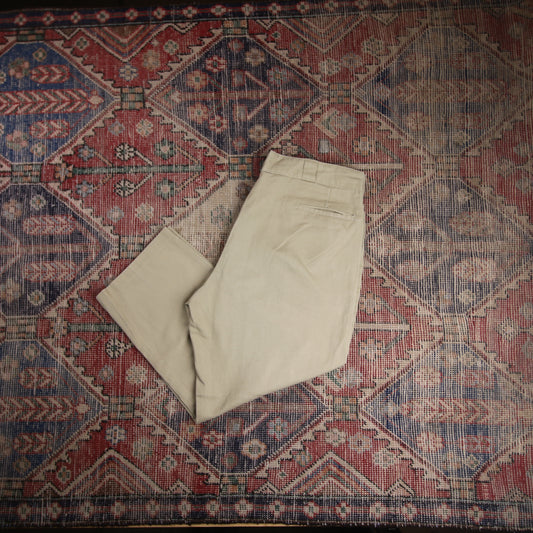Dickies 874 W38 L25 Straight Leg Beige Cotton Blend Trousers