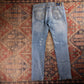 Levi's 501 Red Tab W34 L32 Original Fit Classic Ripped Style Blue Denim Jeans