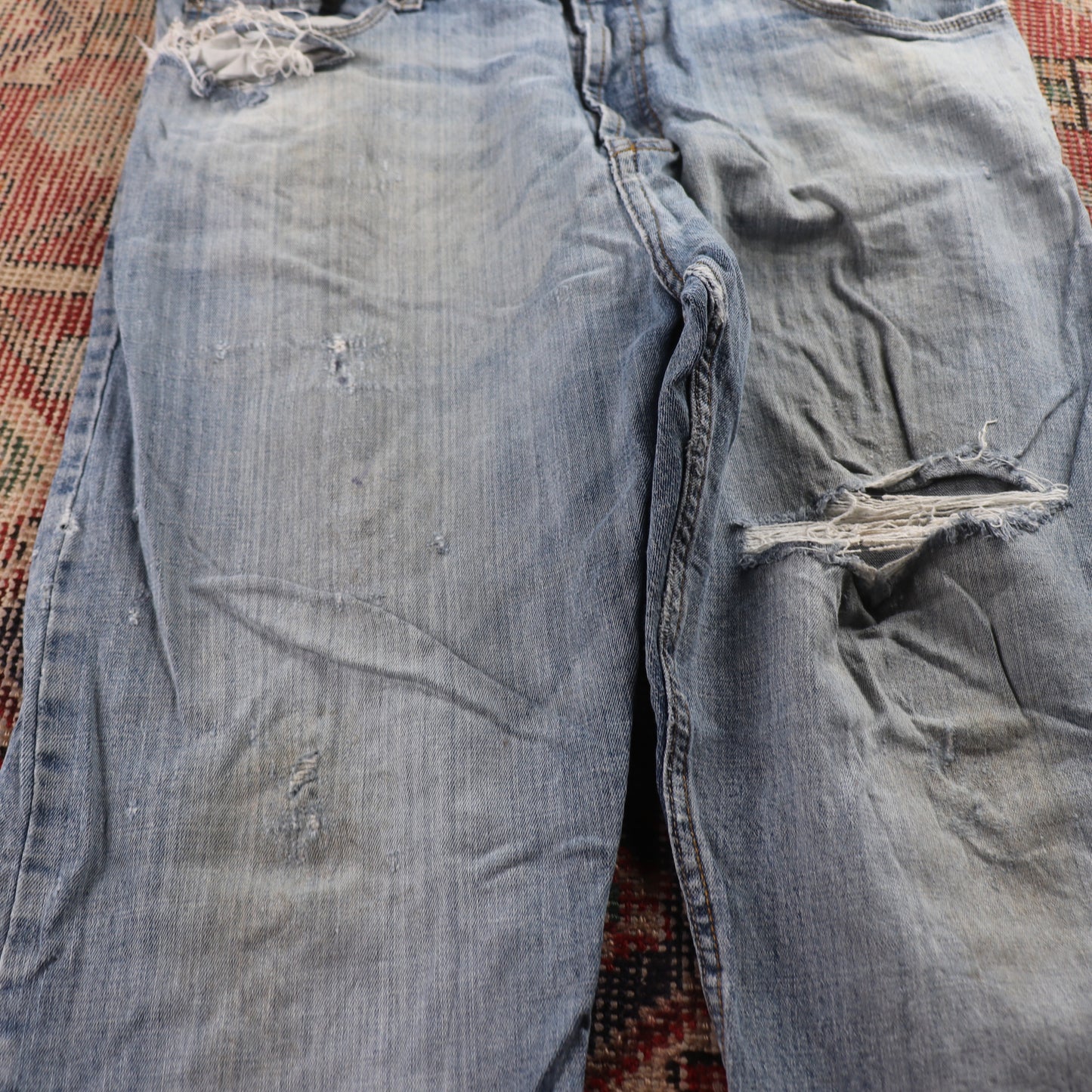 Wrangler W36 L30 Straight Blue Denim Jeans