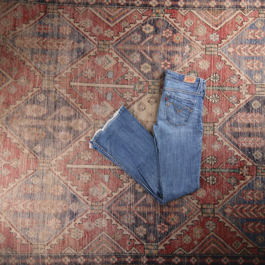 Levi's Red Tab W30 L30 Flare Blue Denim Jeans