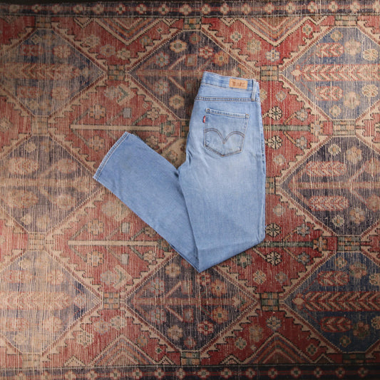 Levi's 721 Red Tab W30 L31 Straight Leg Blue Denim Jeans