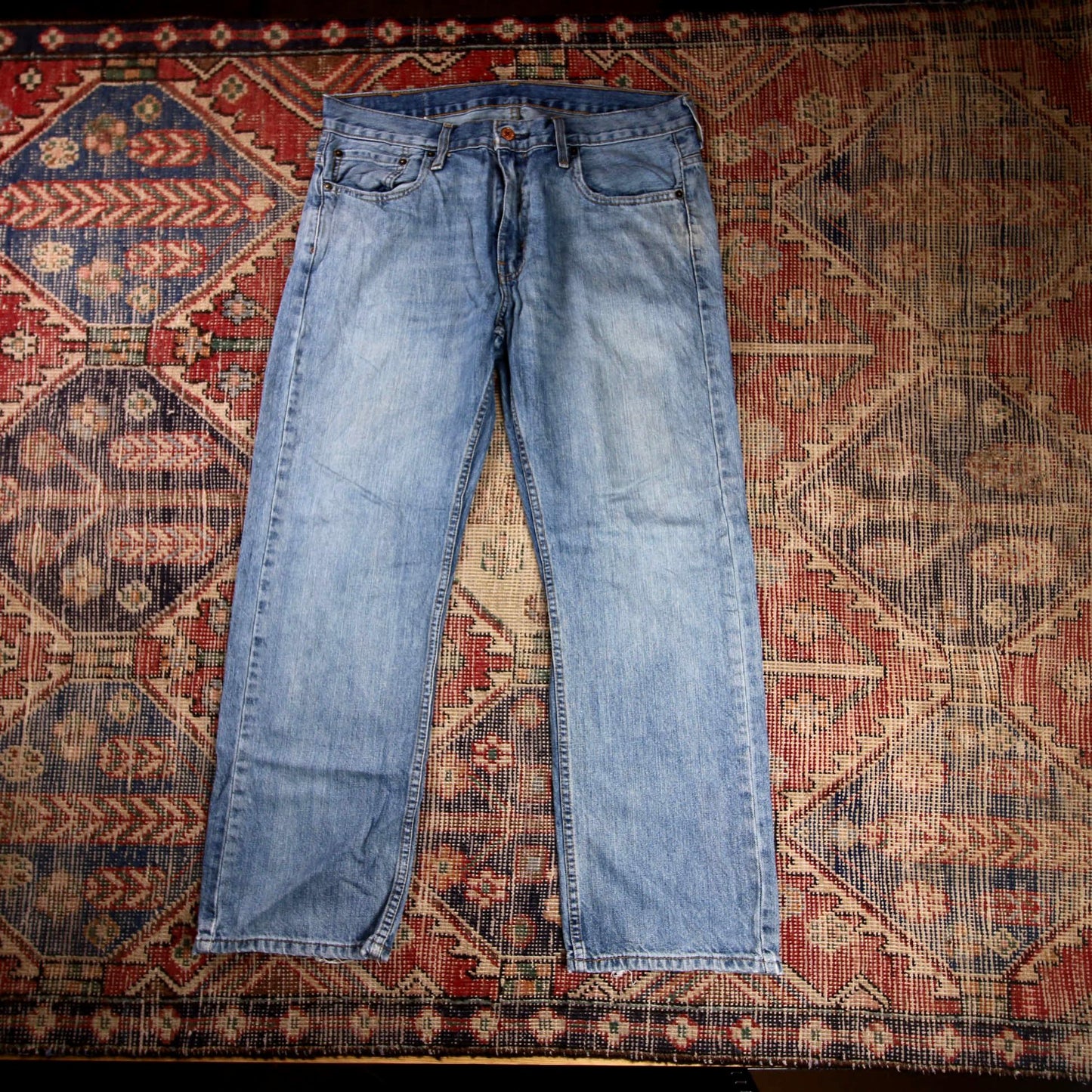 Levi's W36 L28 Tapered Leg Relaxed Fit Blue Denim Jeans