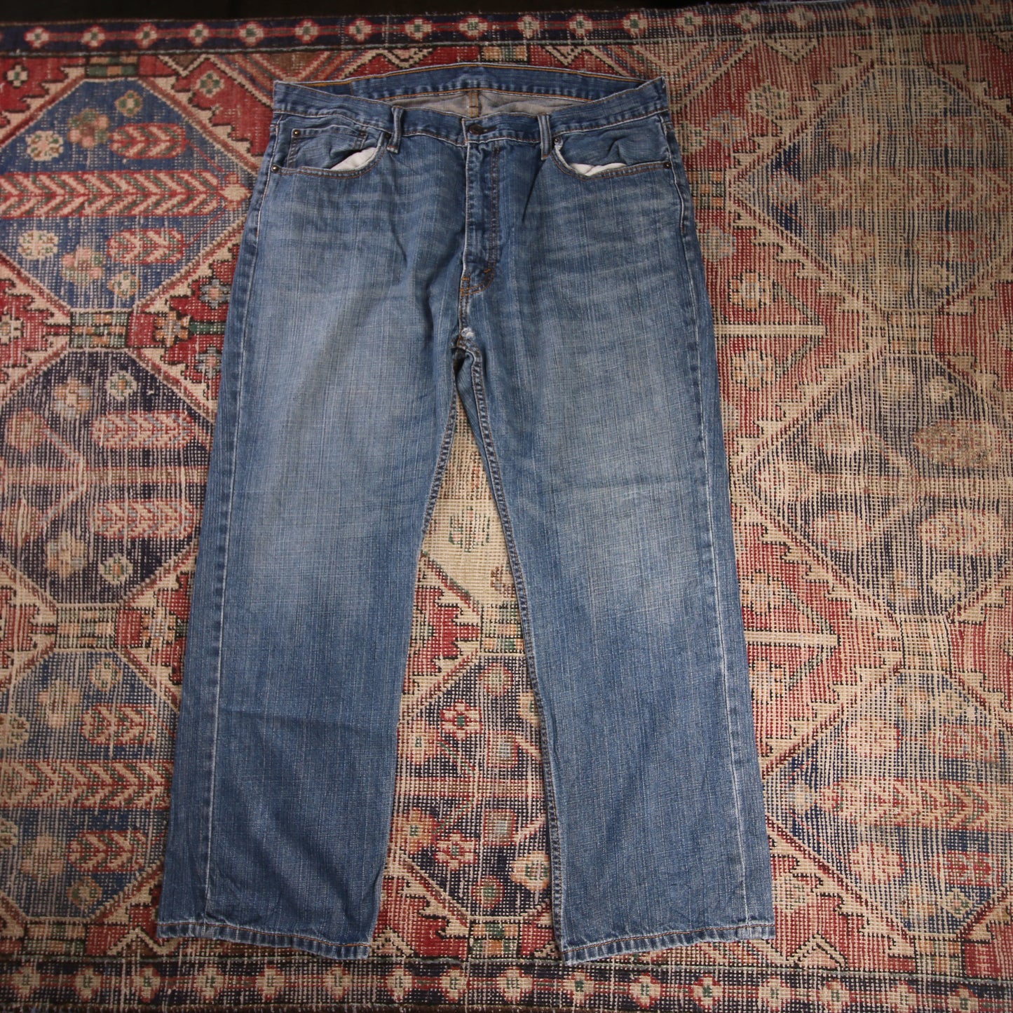 Levi's 559 W40 L28 Straight Leg Relaxed Fit Blue Denim Jeans