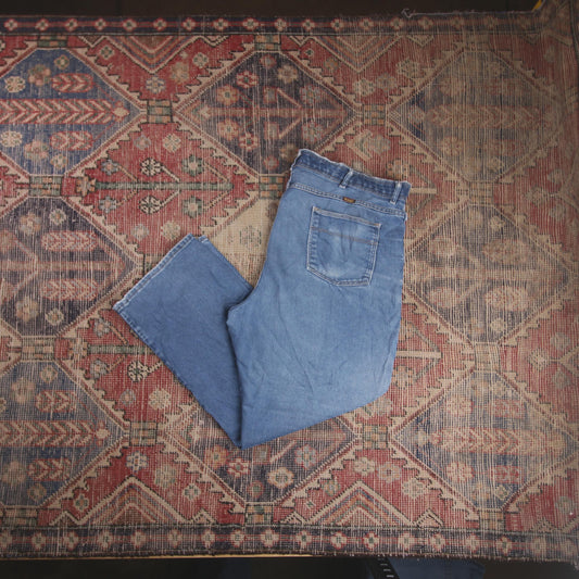 Wrangler W44 L27 Straight Leg Relaxed Fit Blue Denim Jeans