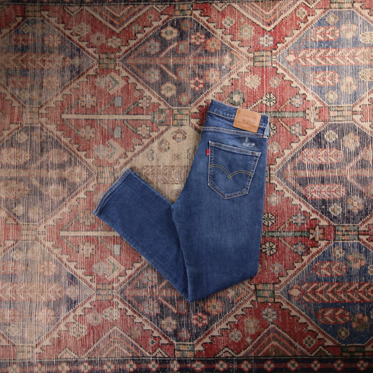 Levi's 511 Red Tab W30 L28 Slim Fit Blue Denim Jeans