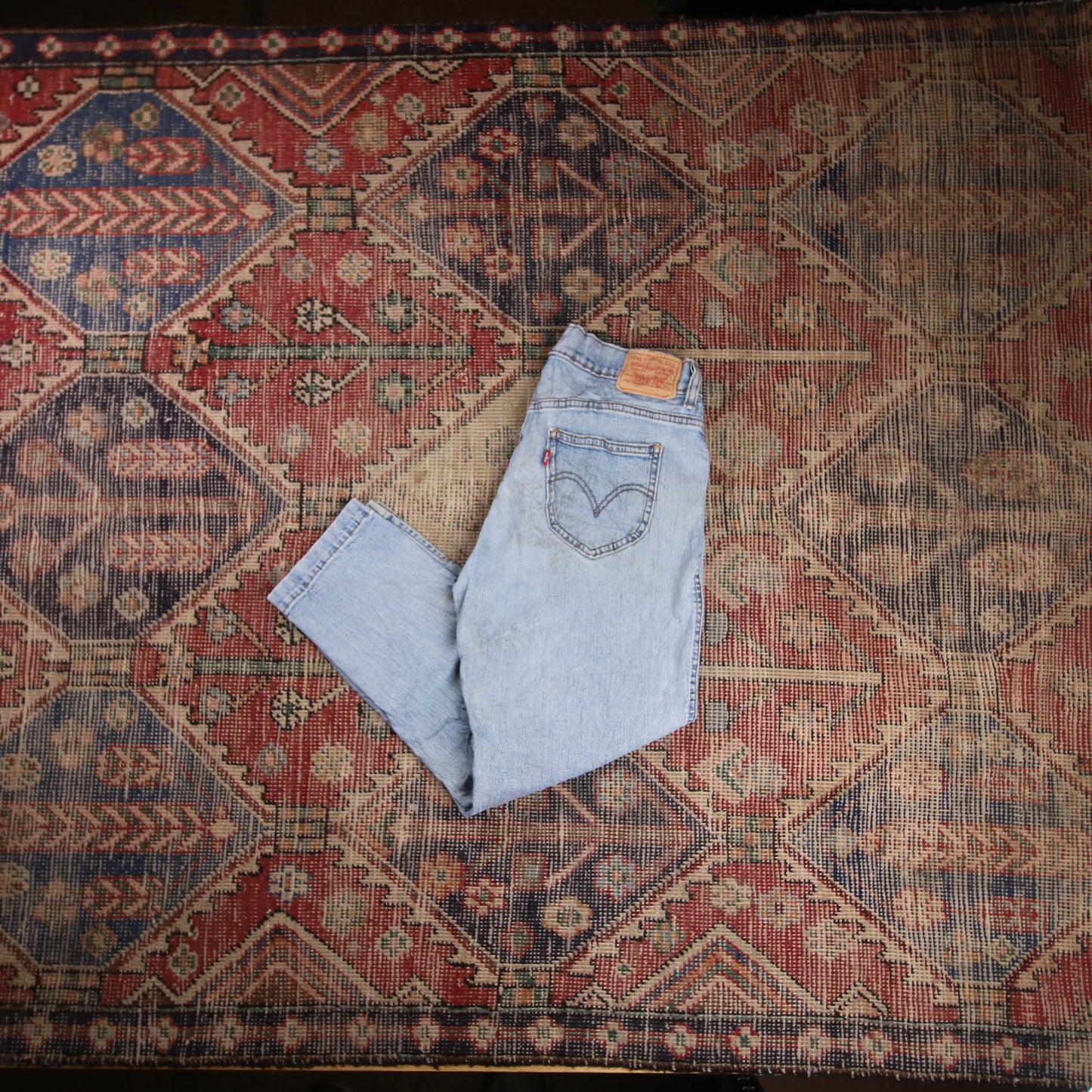 Levi's W28 L24 Capri Blue Denim Jeans