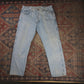 Wrangler W36 L28 Straight Leg Relaxed Fit Blue Denim Jeans