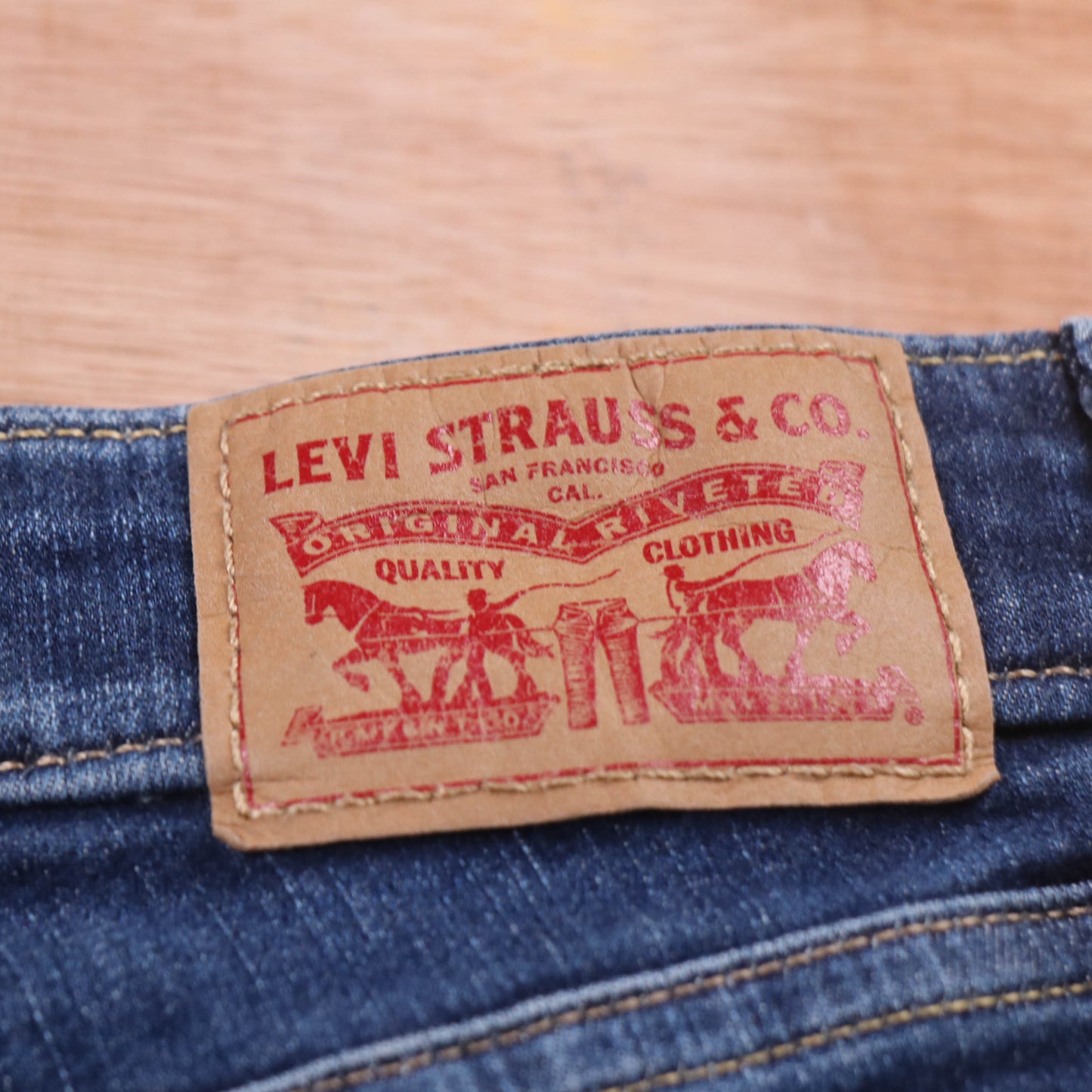 Levi's 711 Red Tab W30 L27 Skinny Blue Denim Jeans