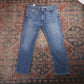 Levi's W38 L28 Straight Leg Blue Denim Jeans