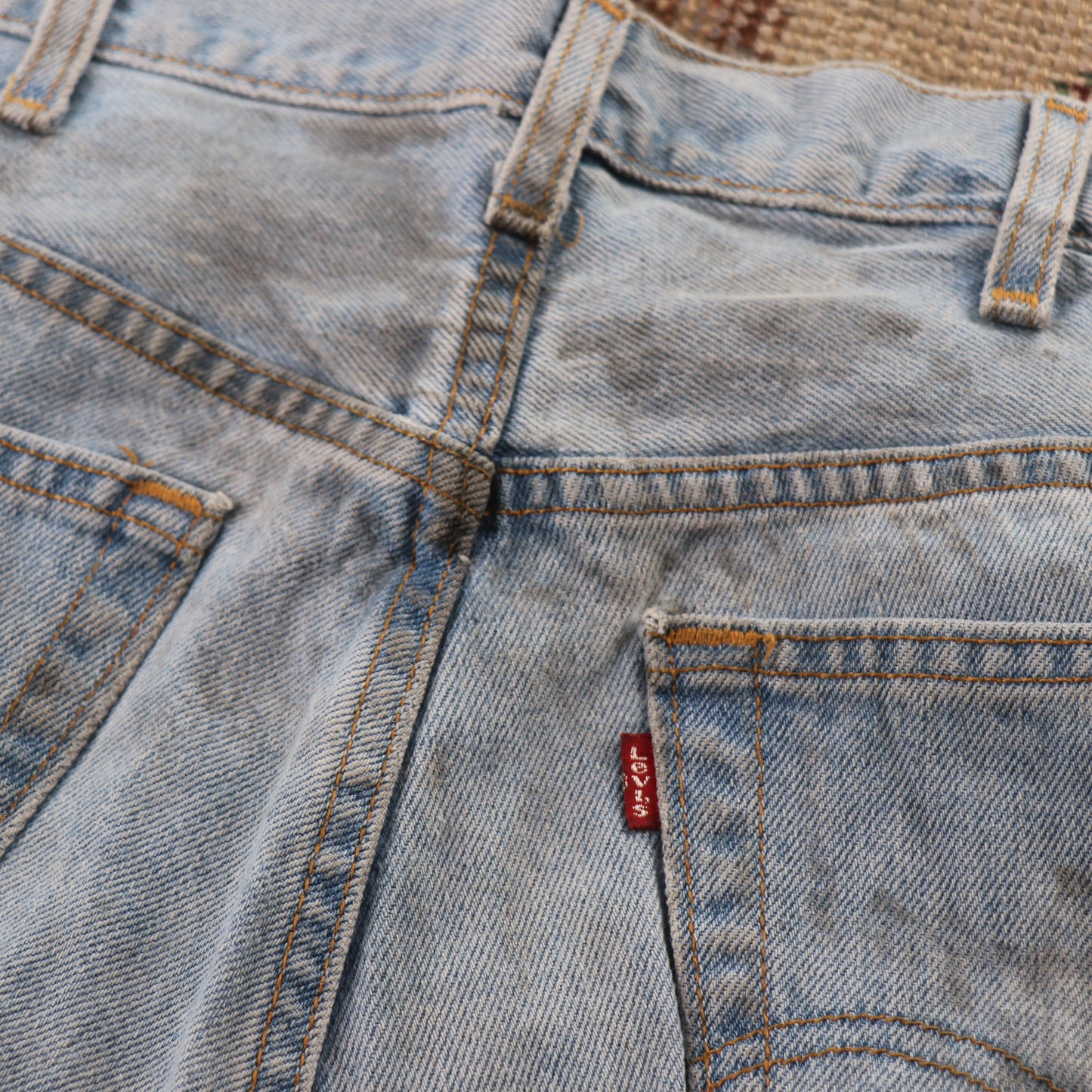 Levi's 501 Orange Tab W36 L28 Original Fit Blue Denim Jeans