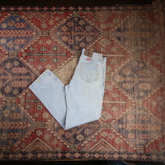 Wrangler W30 L30 Straight Leg Relaxed Fit Blue Denim Jeans