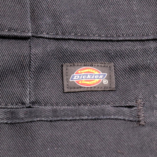 Dickies 774 W28 L28 Straight Leg Black Cotton Blend Trousers