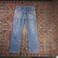 Wrangler W34 L28 Straight Leg Blue Denim Jeans