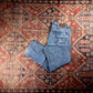 Wrangler W38 L30 Straight Classic Ripped Style Blue Denim Jeans