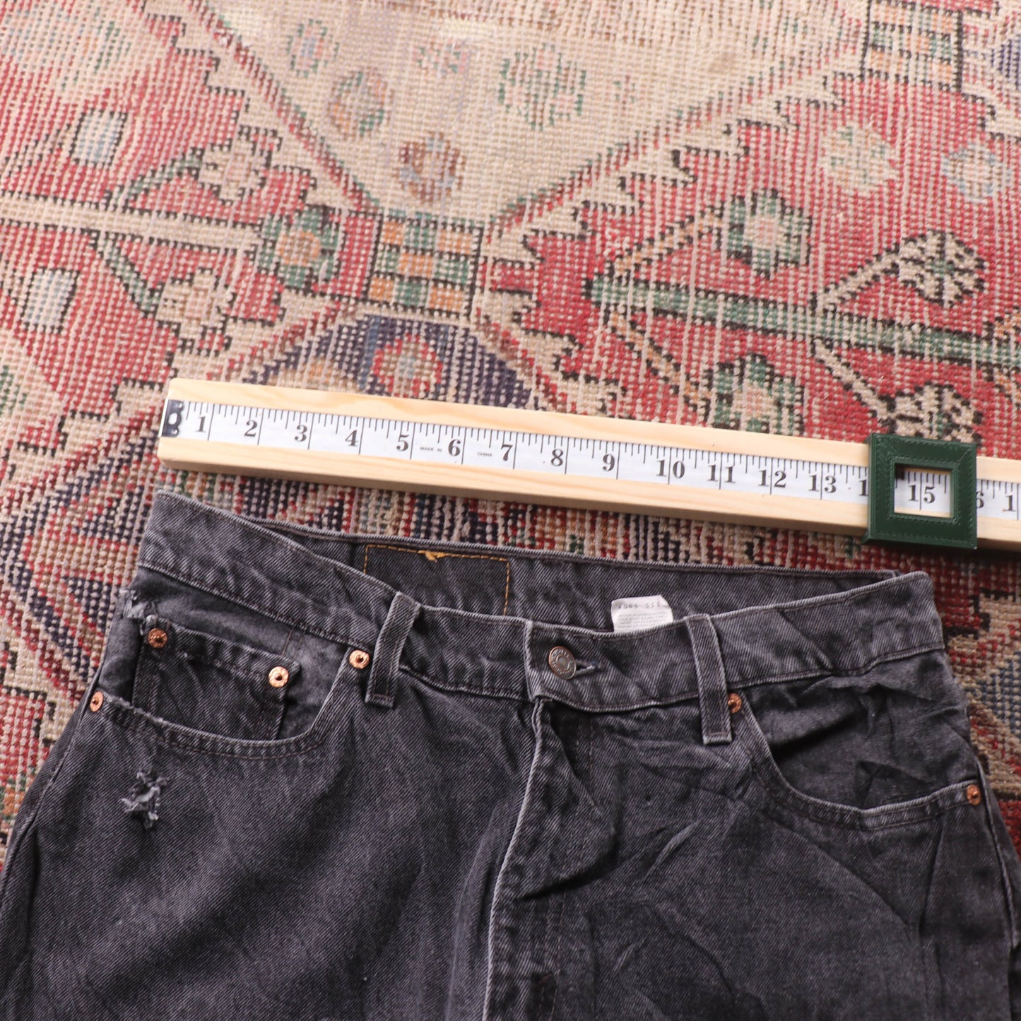 Levi's 505 Red Tab W30 L32 Straight Leg Regular Fit Blue Denim Jeans