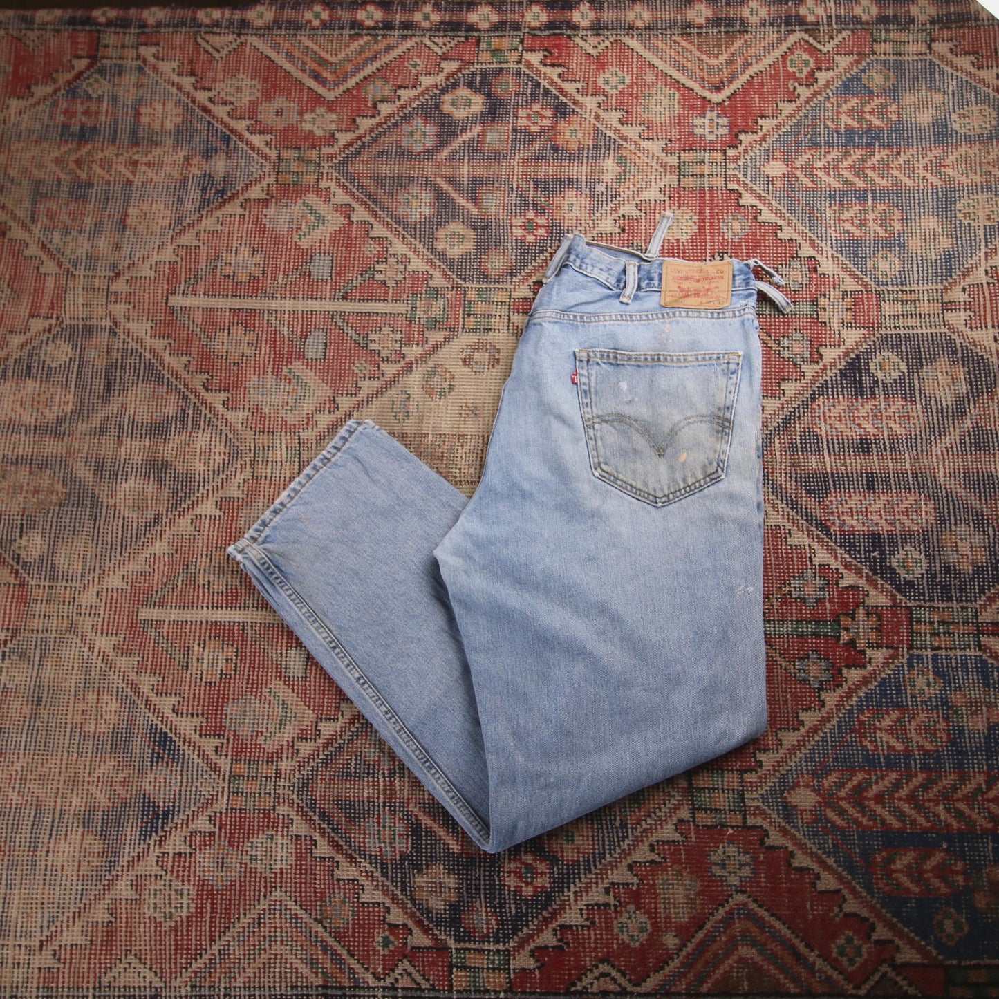 Levi's 550 W40 L30 Tapered Leg Relaxed Fit Blue Denim Jeans