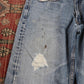 Levi's 505 W36 L30 Straight Leg Regular Fit Classic Ripped Style Blue Denim Jean
