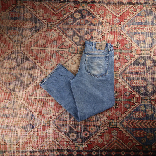Wrangler W38 L29 Straight Blue Denim Jeans