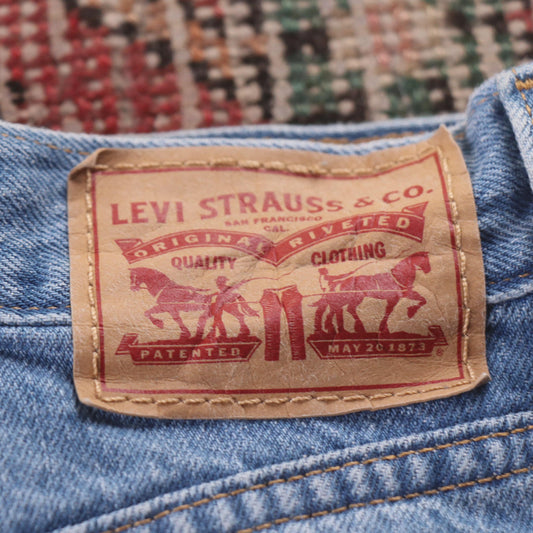 Levi's 721 Red Tab W24 L28 Loose Blue Denim Jeans