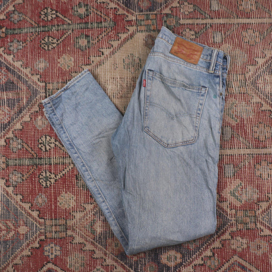 Levi's 512 W30 L29 Tapered Leg Slim Fit Classic Ripped Style Blue Denim Jeans