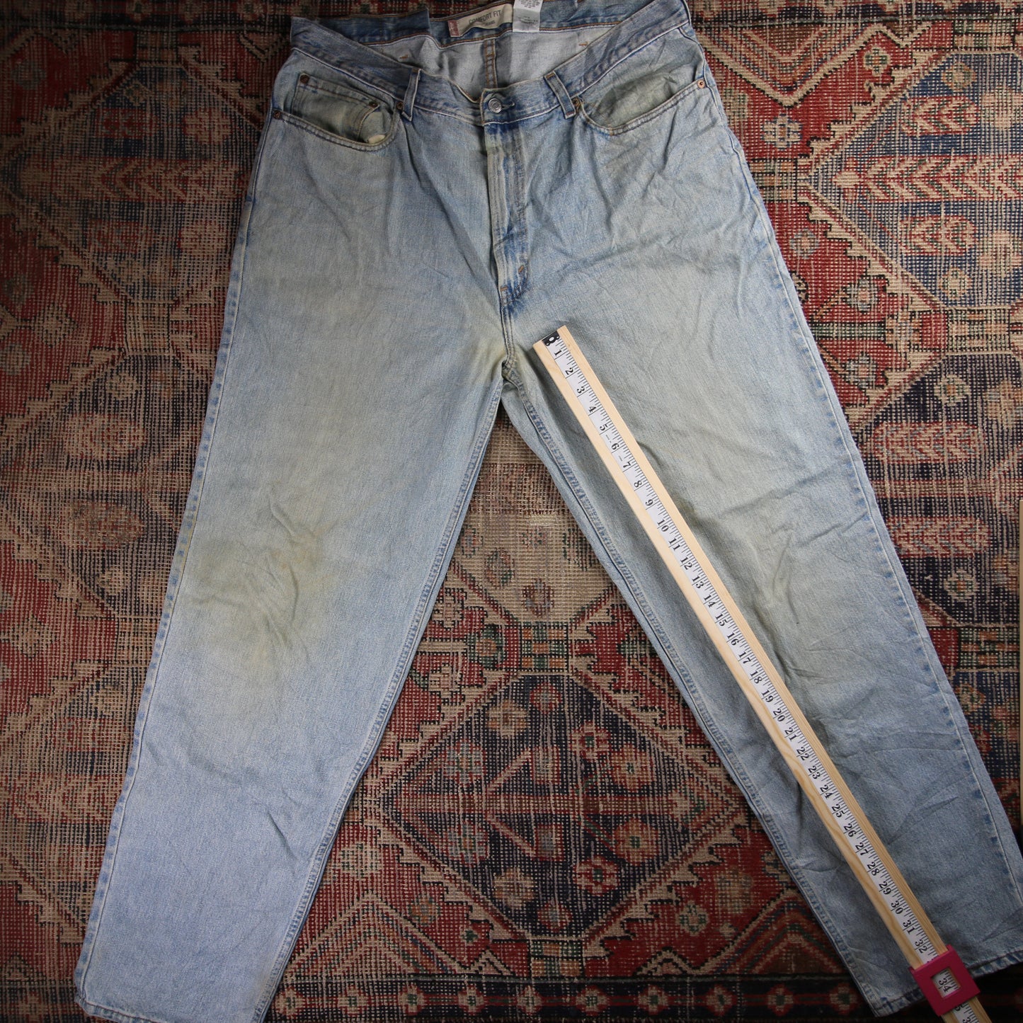 Levi's 560 Red Tab W38 L33 Comfort Fit Blue Denim Jeans