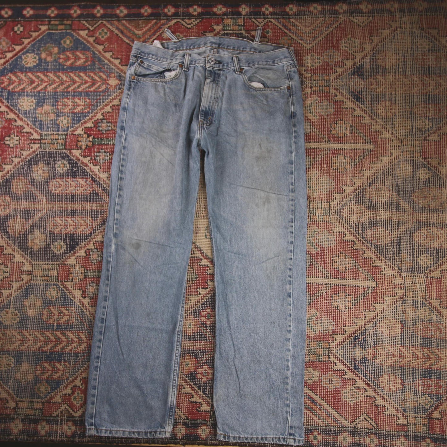 Levi's 505 W38 L30 Straight Leg Regular Fit Blue Denim Jeans