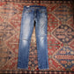 Levi's 510 W30 L30 Skinny Classic Ripped Style Blue Denim Jeans